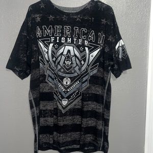 Black and gray American fighter